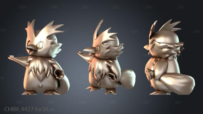 CHIBI_4427 stl model for CNC
