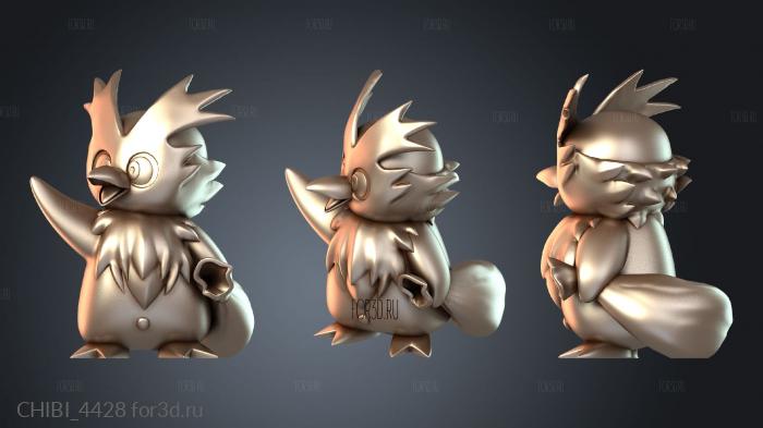 CHIBI_4428 stl model for CNC