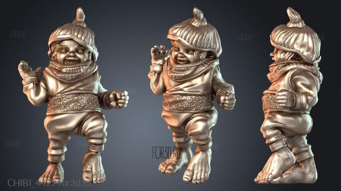 CHIBI_4429 stl model for CNC