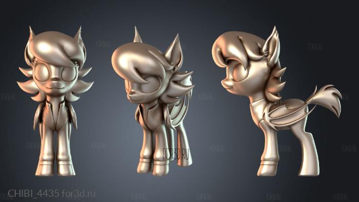CHIBI_4435 stl model for CNC