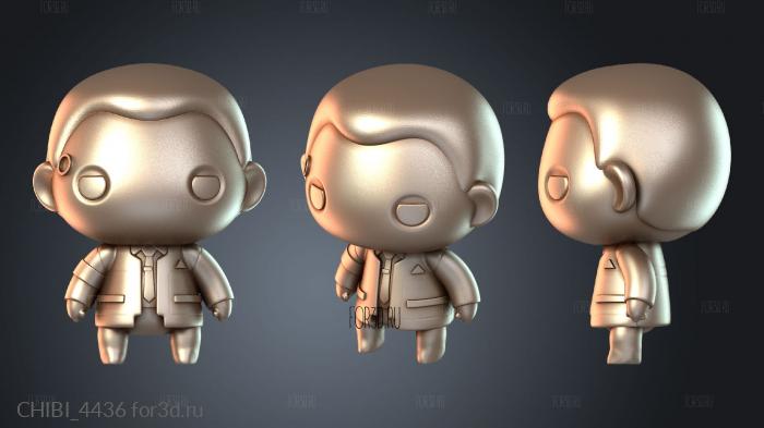 CHIBI_4436 stl model for CNC