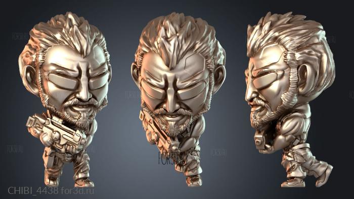 CHIBI_4438 stl model for CNC