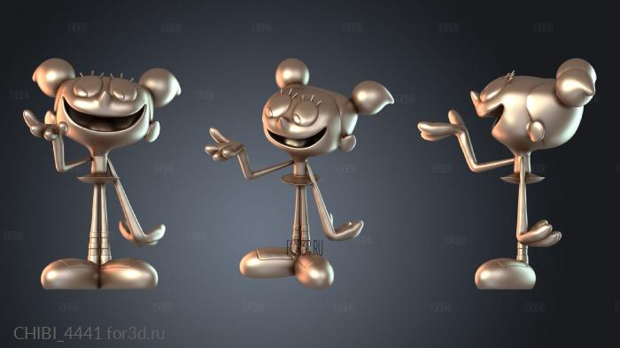 CHIBI_4441 stl model for CNC