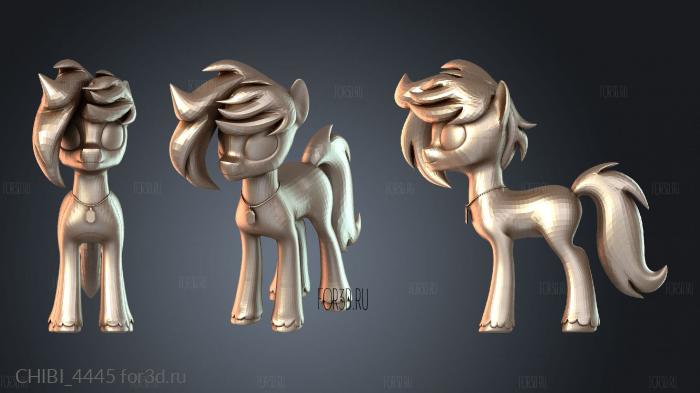 CHIBI_4445 stl model for CNC