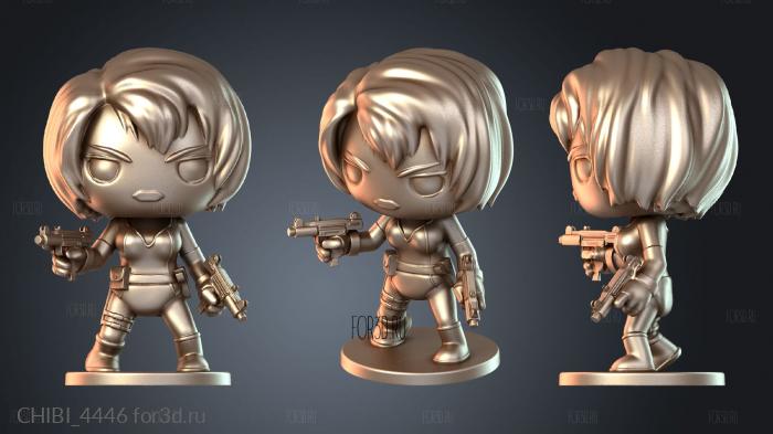CHIBI_4446 stl model for CNC
