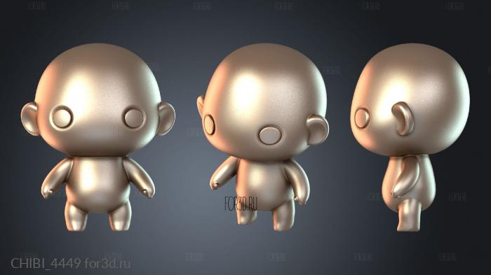 CHIBI_4449 stl model for CNC