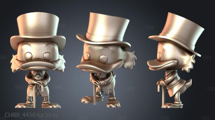 CHIBI_4450 stl model for CNC