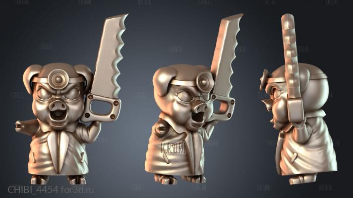 CHIBI_4454 stl model for CNC