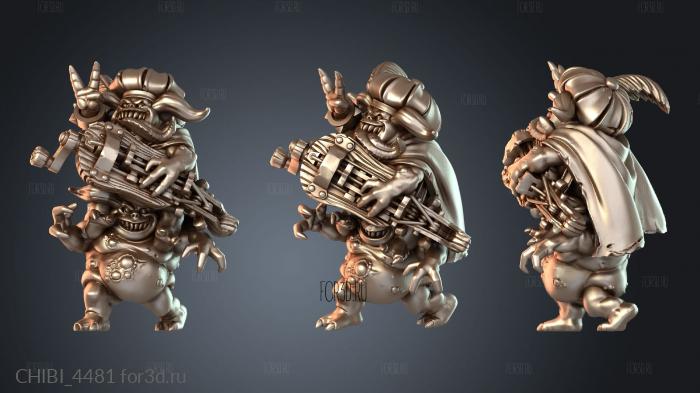 CHIBI_4481 stl model for CNC