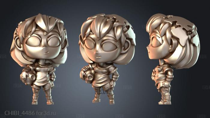 CHIBI_4486 stl model for CNC