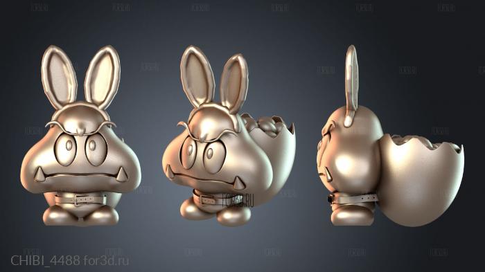 CHIBI_4488 stl model for CNC
