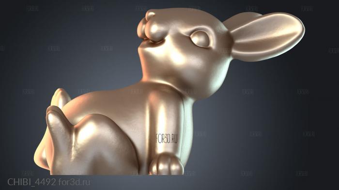 CHIBI_4492 stl model for CNC