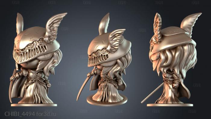CHIBI_4494 stl model for CNC