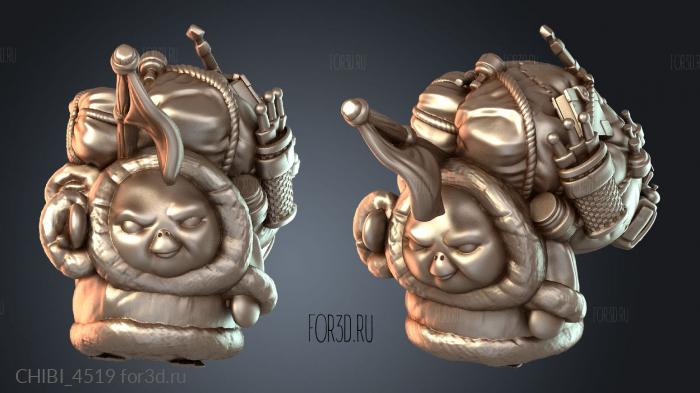 CHIBI_4519 stl model for CNC