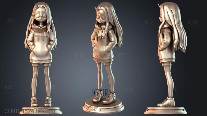 CHIBI_4524 stl model for CNC