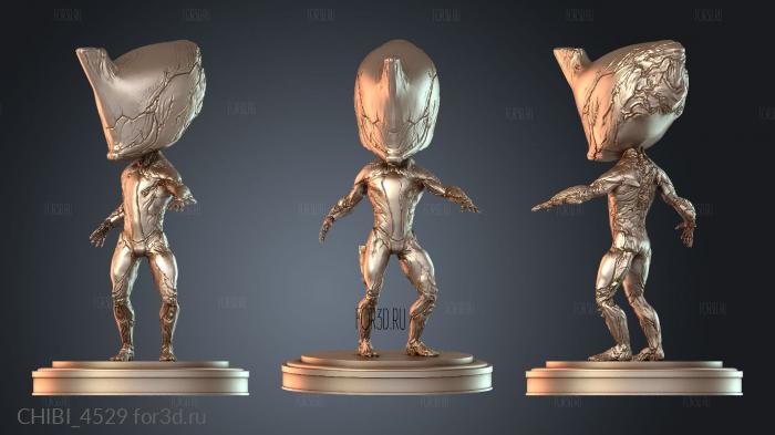 CHIBI_4529 stl model for CNC
