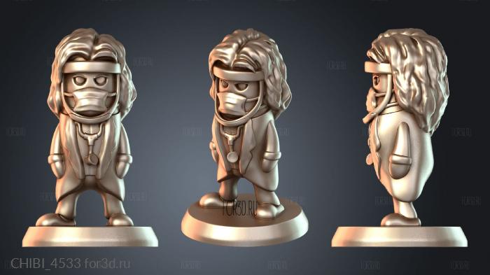 CHIBI_4533 stl model for CNC