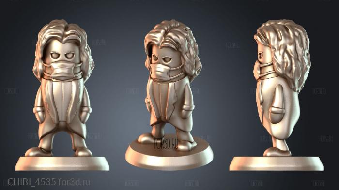 CHIBI_4535 stl model for CNC