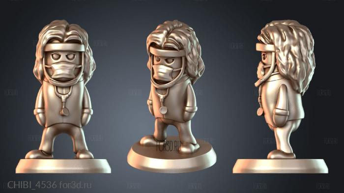 CHIBI_4536 stl model for CNC