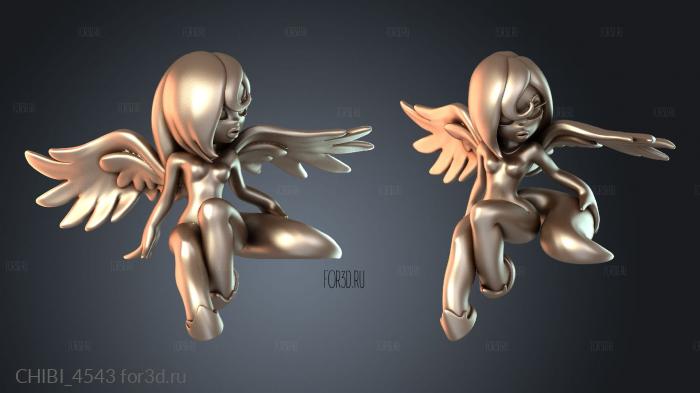 CHIBI_4543 stl model for CNC