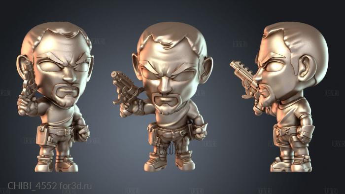 CHIBI_4552 stl model for CNC