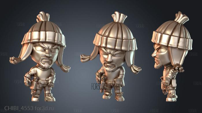 CHIBI_4553 stl model for CNC
