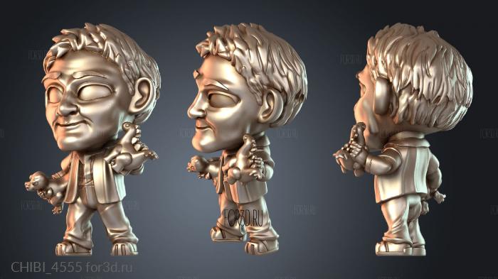 CHIBI_4555 stl model for CNC
