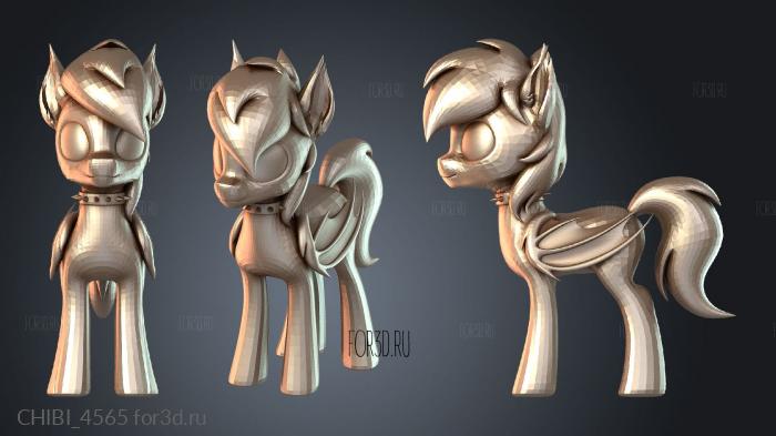 CHIBI_4565 stl model for CNC