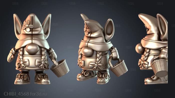 CHIBI_4568 stl model for CNC