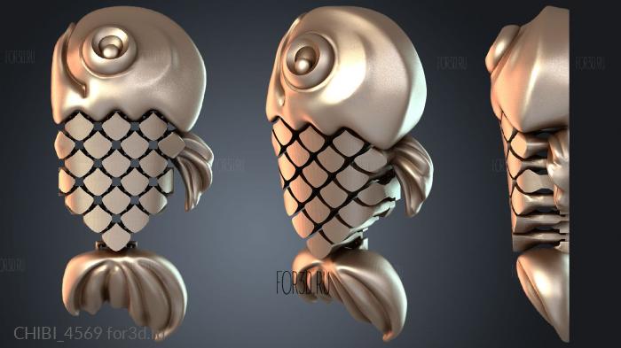 CHIBI_4569 stl model for CNC
