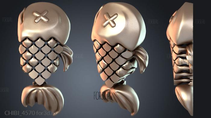 CHIBI_4570 stl model for CNC