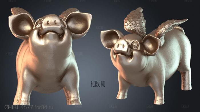 CHIBI_4577 stl model for CNC