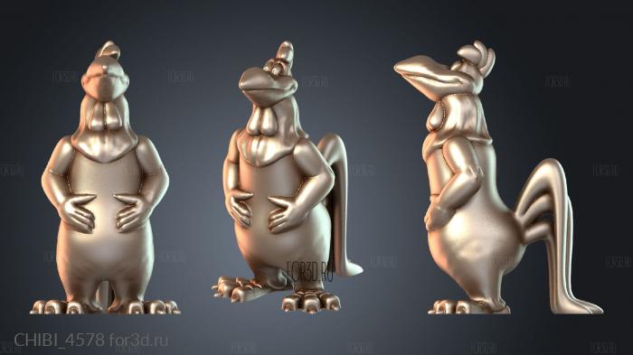 CHIBI_4578 stl model for CNC