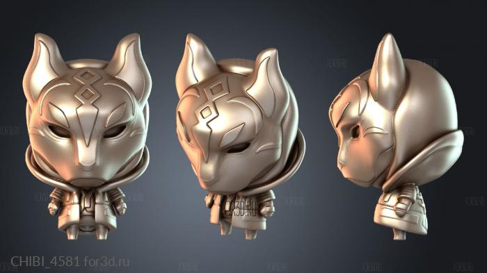 CHIBI_4581 stl model for CNC