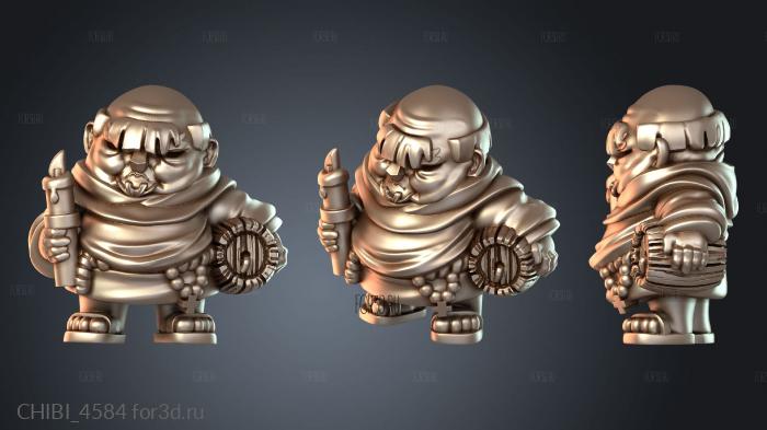 CHIBI_4584 stl model for CNC