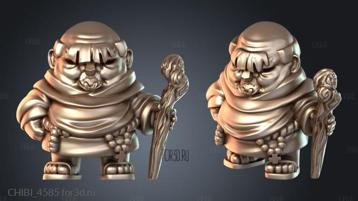 CHIBI_4585 stl model for CNC