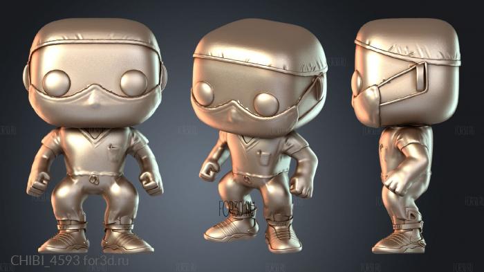 CHIBI_4593 stl model for CNC