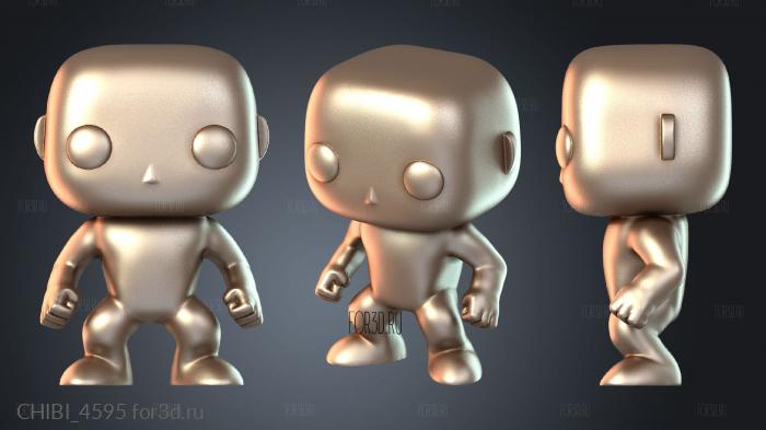 CHIBI_4595 stl model for CNC