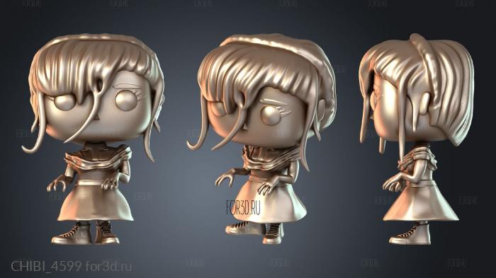 CHIBI_4599 stl model for CNC