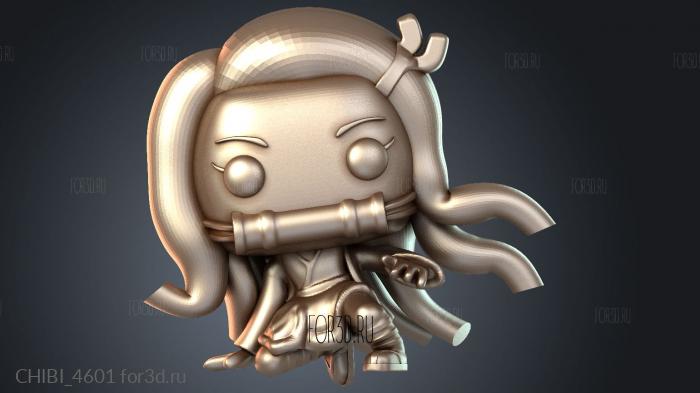 CHIBI_4601 stl model for CNC