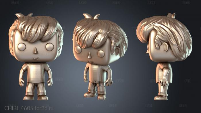 CHIBI_4605 stl model for CNC