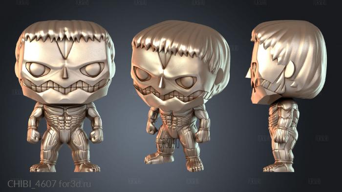 CHIBI_4607 stl model for CNC