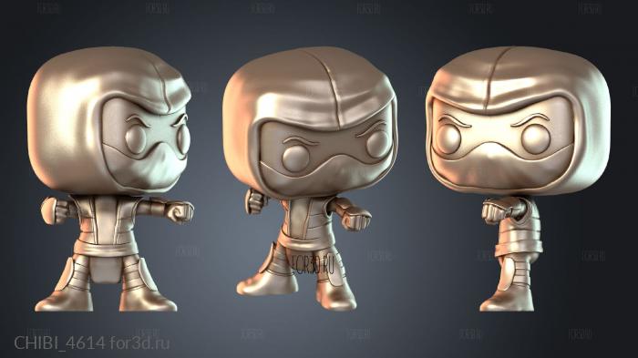 CHIBI_4614 stl model for CNC