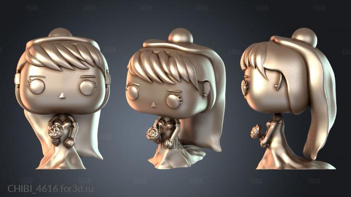 CHIBI_4616 stl model for CNC
