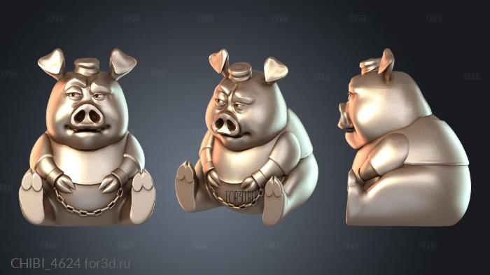CHIBI_4624 stl model for CNC