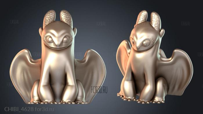 CHIBI_4628 stl model for CNC