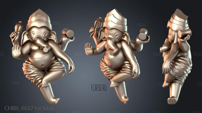 CHIBI_4637 stl model for CNC
