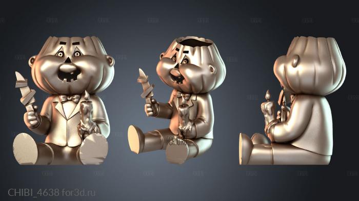 CHIBI_4638 stl model for CNC