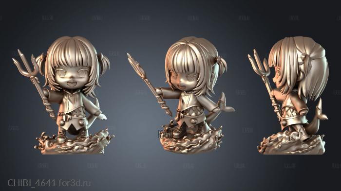 CHIBI_4641 stl model for CNC