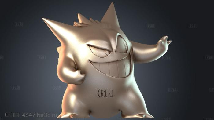 CHIBI_4647 stl model for CNC